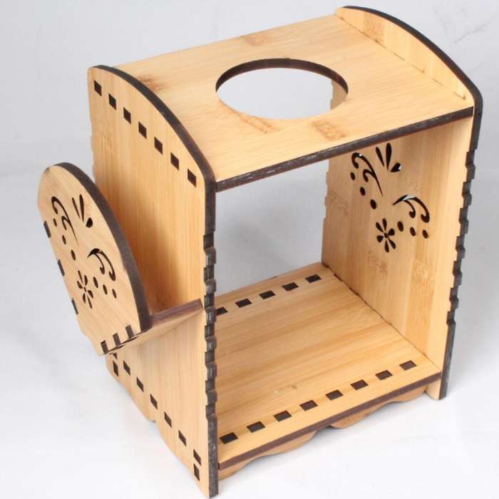 Hand Coffee Holder Filter Paper Holder Bamboo Filter Paper Cup Holder