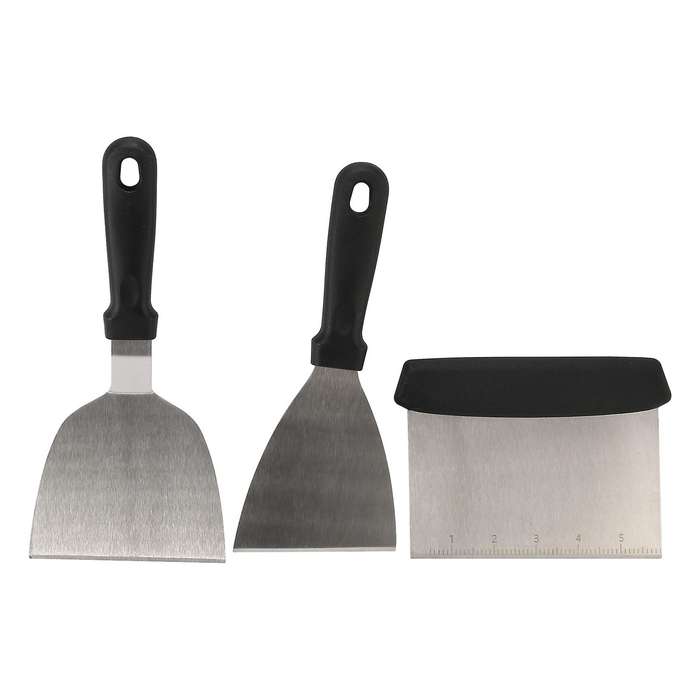 Griddle Accessory Tool Kit 6 Piece Grill Spatula Stainless Steel