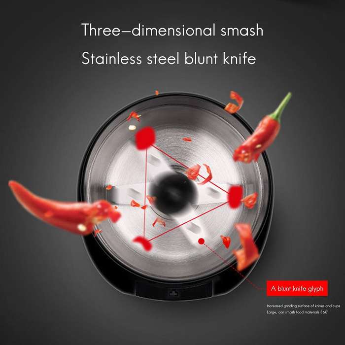 Coffee Grinder with Stainless Steel Blades,for Coffee Beans Eu Plug