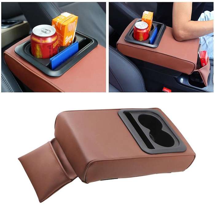 Car Armrest Center Console Box Car Interior Cushion Storage Box C