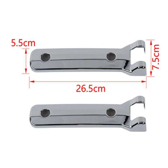 Tailgate Hinge Cover Rear Door Hinge Liftgate Trim, Abs Silver