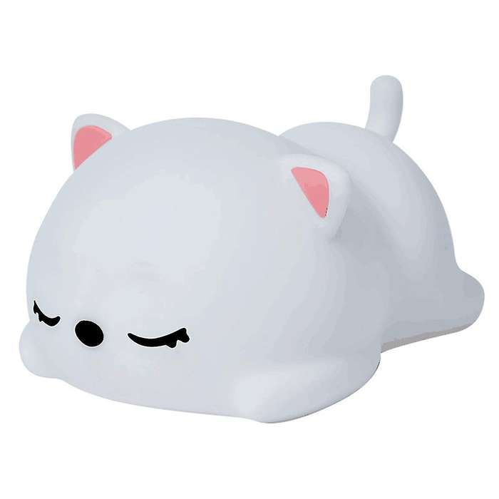 Cat Led Night Light Touch Sensor Silicone Usb for Kids Baby Gift,b