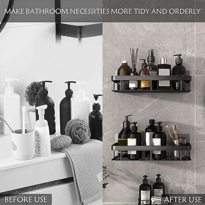 Shower Caddy Basket Soap Dish Holder Shelf Bathroom Organizer