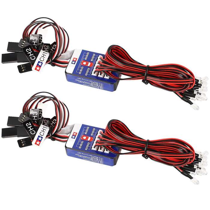 12 Led Steering Brake Simulation Flash Light for Yokomo Hsp Hpi Axial