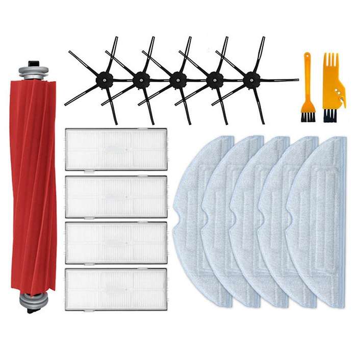 Main Side Brush Hepa Filter Mop Dust Bag Cover Vacuum