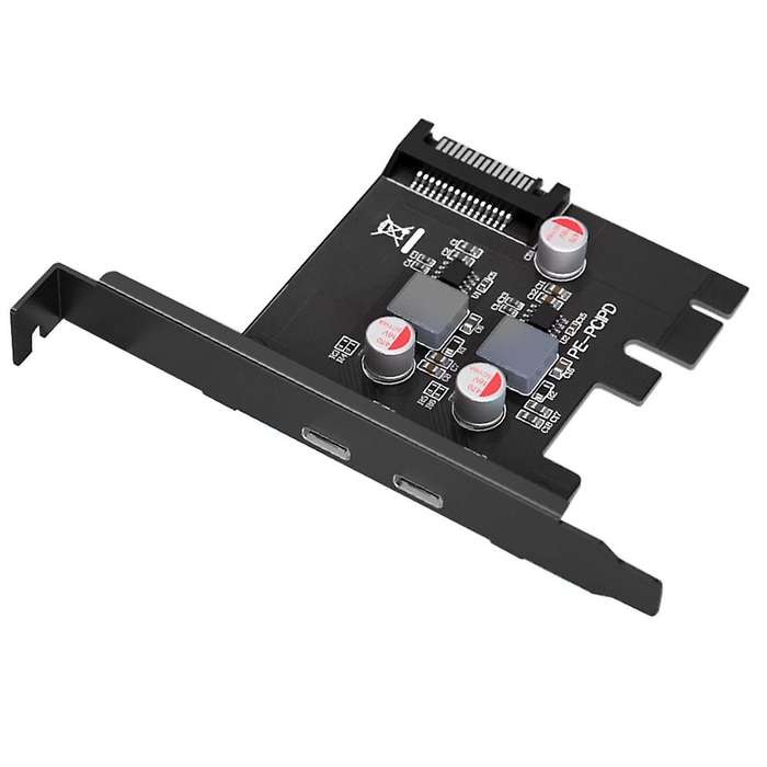 Pcie to Type-c 2 Port Expansion Card Pcie Riser Expansion Card