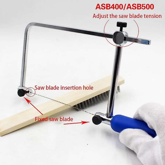 Adjustable Saw Bow for Diamond Jewelry Diy Craft Tools Blade Asb 400