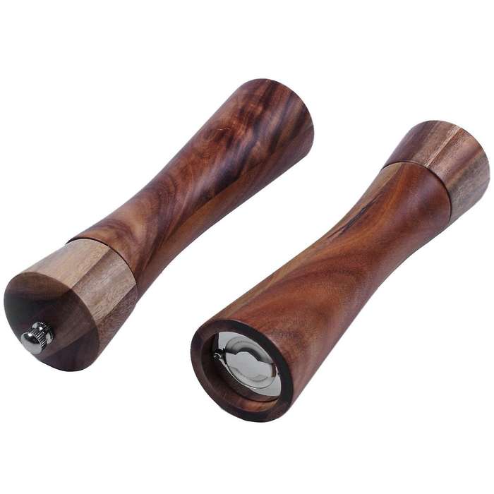 Adjustable Salt Grinder Wood Pepper Grinder,suitable for Picnic,party