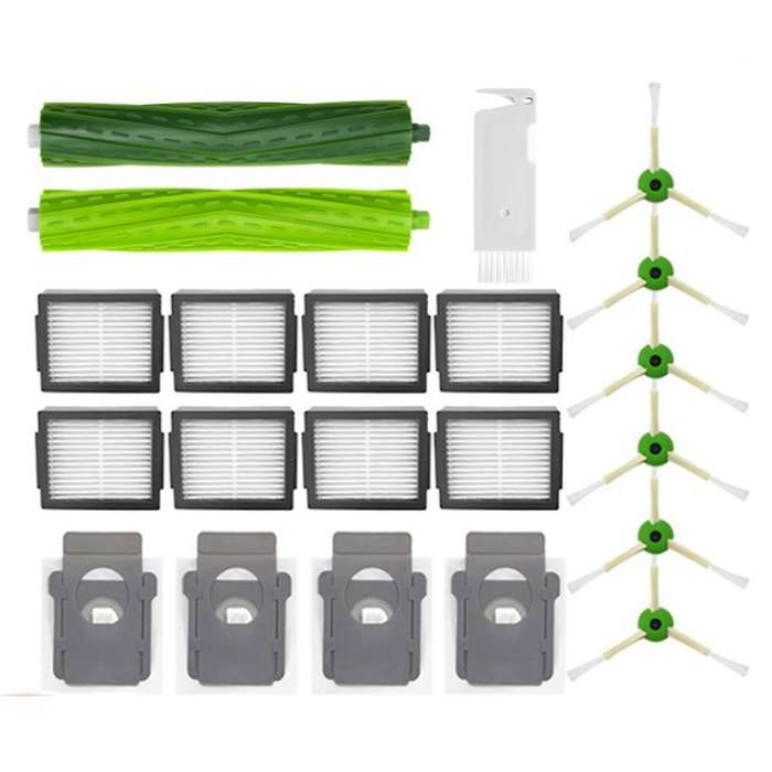 21pcs for Irobot Roomba J7 J7+ I7 I7+ Main Side Brush Filter Dust Bag