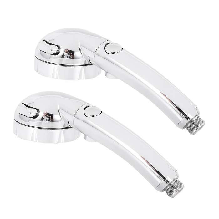 4x Handheld Shower Head High Pressure Chrome 3 Spary Setting