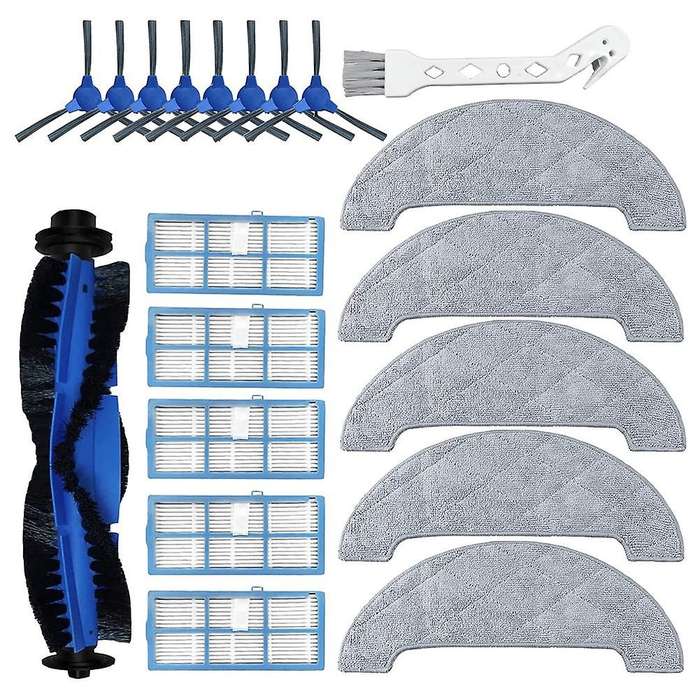 Roller Brush Filter Mop Cloth for Proscenic 850t Robot Vacuum Cleaner