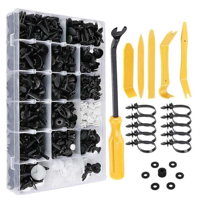 756pcs Universal Car Bumper Clips Fender Rivet Pushrod Clips