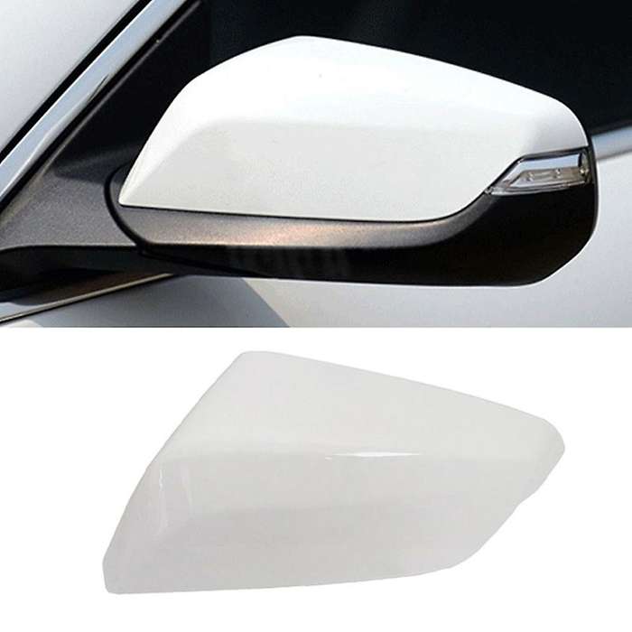 Car Rearview Mirror Caps for Chevrolet Malibu Xl 2016-2021 White