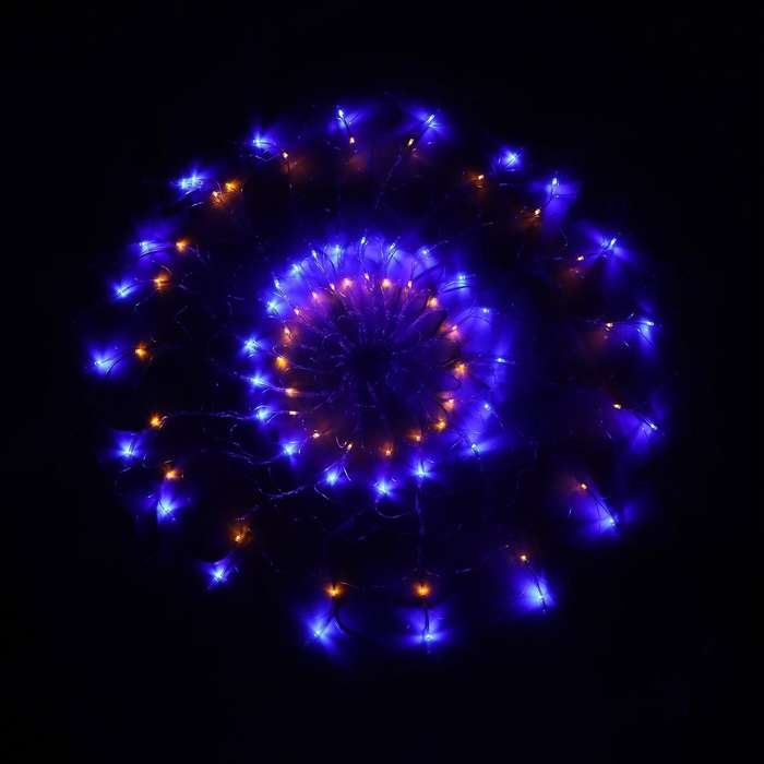 Halloween Led Spider Webs Atmosphere 400 Led String Light, Eu Plug