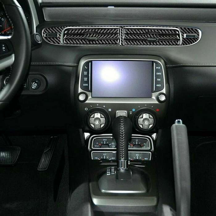 Central Console Panel Carbon Fiber for Chevrolet Camaro 2010-2015