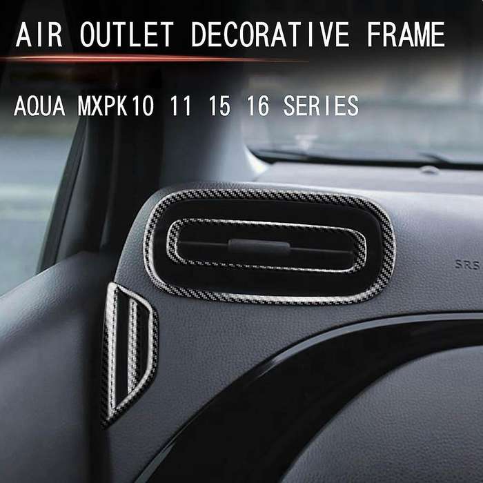 Car Glossy Black Dashboard Side Air Vent Housing Outlet Frame