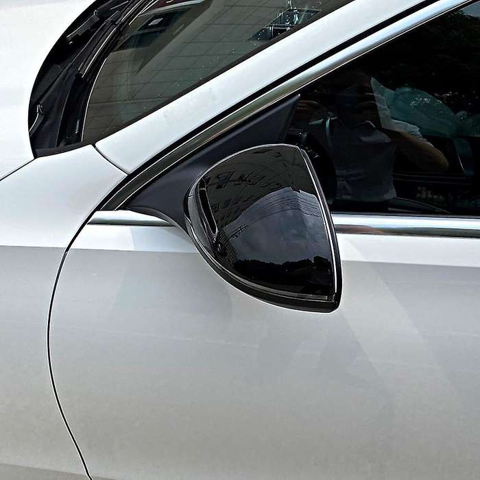 Side Rear View Mirror Cover for Mercedes-benz S-class Black Abs
