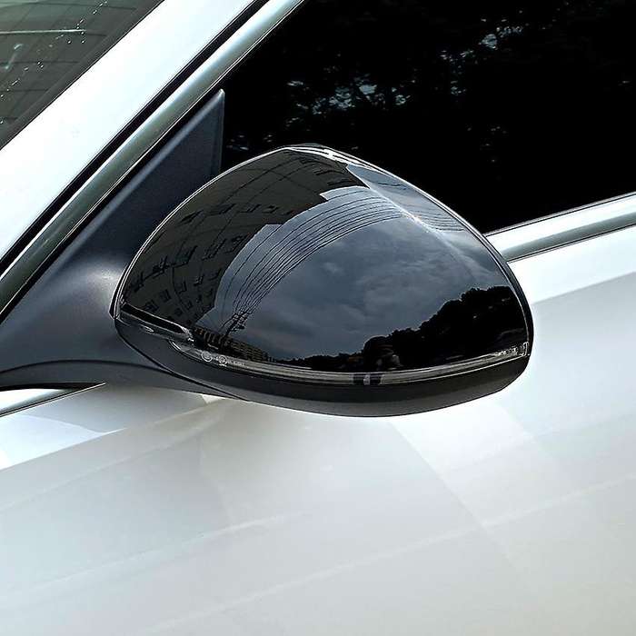 Side Rear View Mirror Cover for Mercedes-benz S-class Black Abs