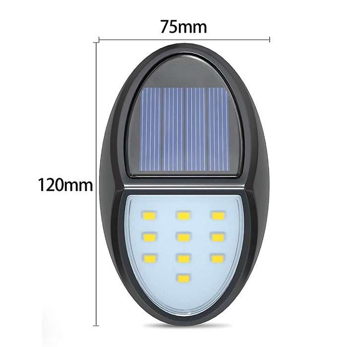 Solar Step Lights Solar Wall Lights for Deck Patio Stairs Yard Garden