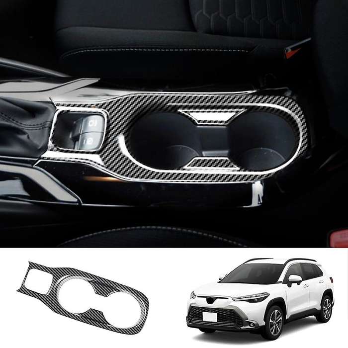 For Toyota Rhd Drive Car Central Control Water Cup Frame Carbon Fiber