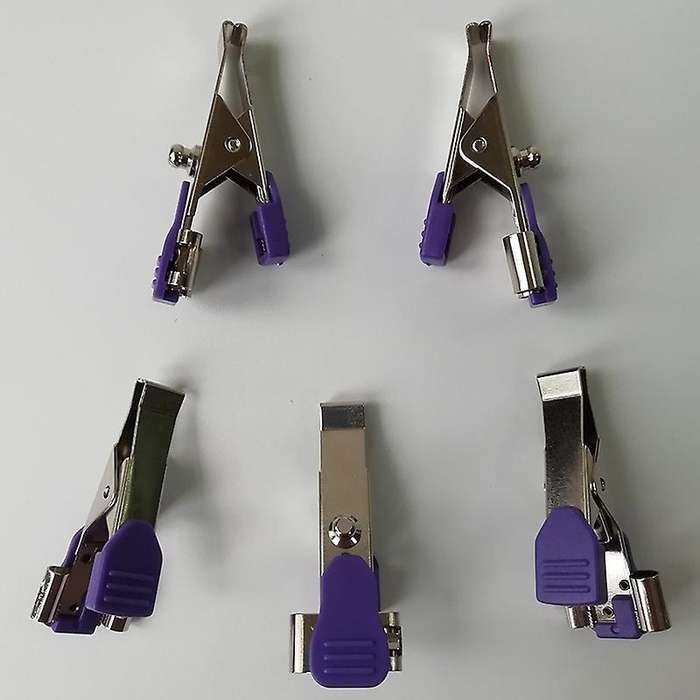 10pcs Ecg/ekg Alligator Clip Electrodes for Pets,used to Fix Cables