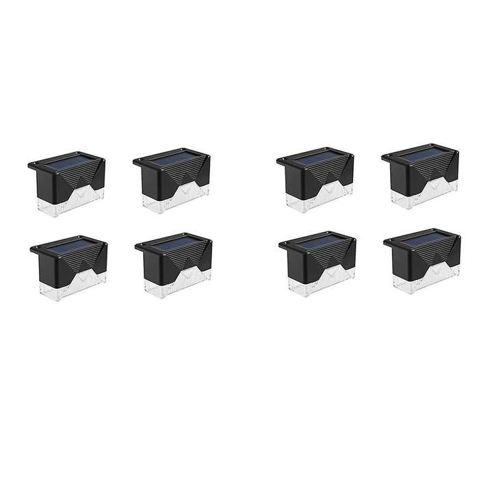 8pcs Led Solar Stair Lamp Ip65 Waterproof Outdoor Solar Deck Lights
