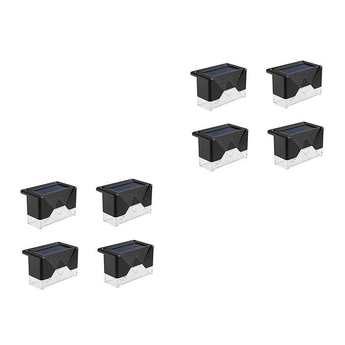 8pcs Led Solar Stair Lamp Ip65 Waterproof Outdoor Solar Deck Lights