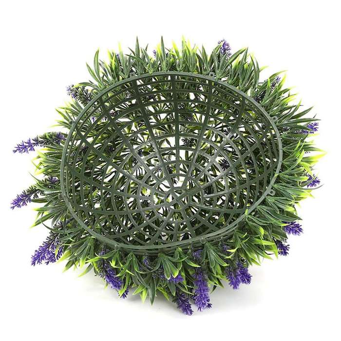 Artificial Purple Lavender Flower Ball Garden Basket 4packs 20cm,25cm