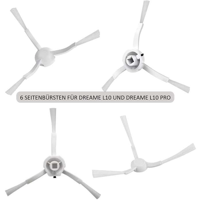 Parts Main Brush Side Brushes Filters for Dreame D9 L10 Pro Robot