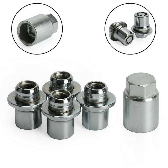Alloy Wheel Lock Set 00276-00900 for Toyota Pt276-52041 34mm Chrome