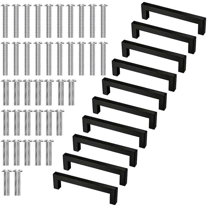 10pcs 5 Inch Cabinet Pulls, for Kitchen Cupboard Door Handles