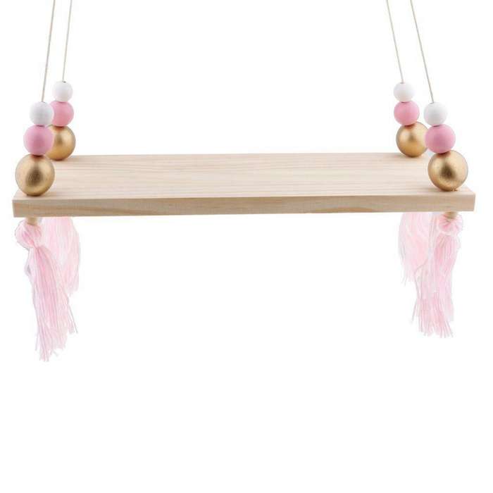 Etagere Murale Suspendue Gland En Bois Nordique Mur Cadre - # 3