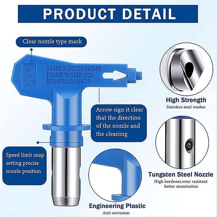 10 Piece Airless Paint Sprayer Nozzle Sprayer Tip Guard and Filter