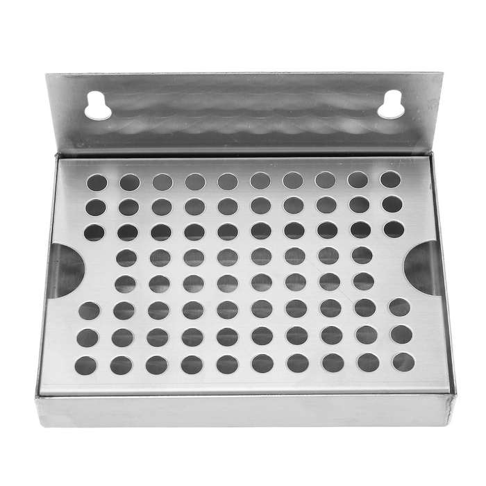Wall Mount Beer Drip Tray No Drain 304 Stainless Steel Homebrew