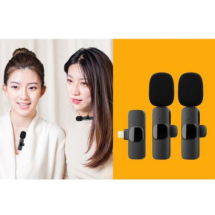 Wireless Lavalier Microphone for Type C,one for Two Charging Version