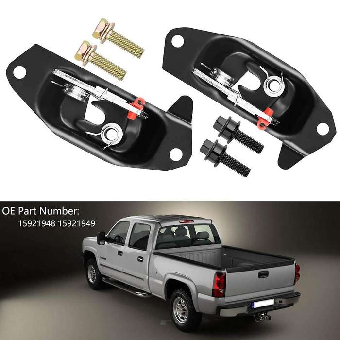Tailgate Tail Gate Latch Striker Bolt Kit Set for 1999-2007 Chevy