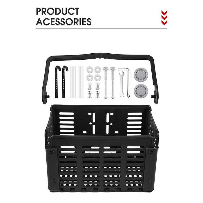 12.4 X 8.8 X 8.0inch(open)universal Bike Baskets,bike Storage