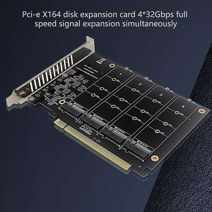 4-disk Nvme Raid Pci-e X16 Dapter Card Support M. 2 Nvme Protocol