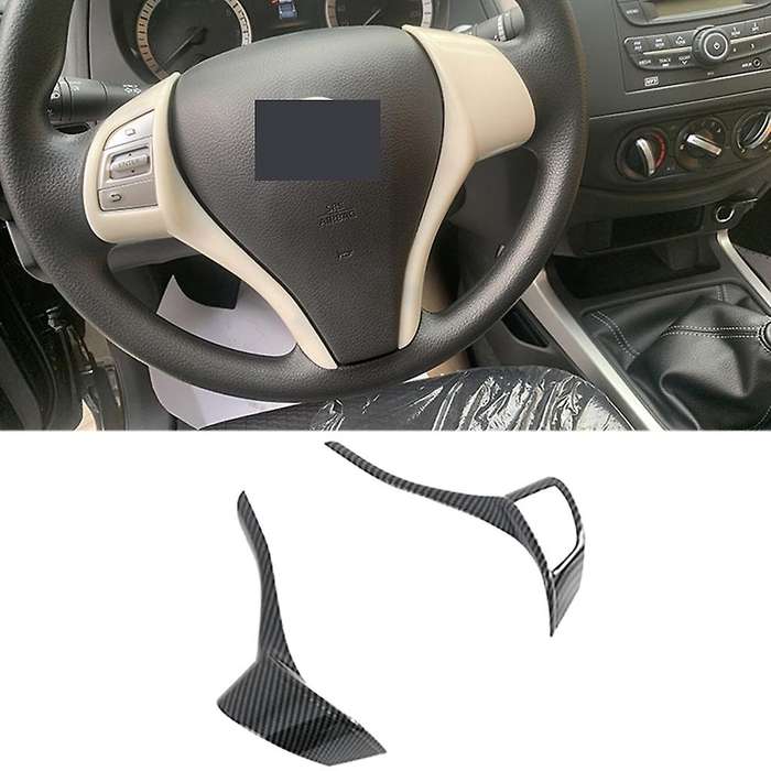 For Nissan Navara 2019-2022 Interior Car Steering Wheel Panel Cover