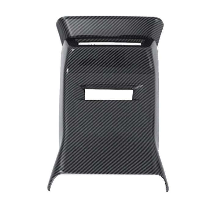 Carbon Fiber Car Rear Exhaust Air Vent Kick Plate Cover Decoration