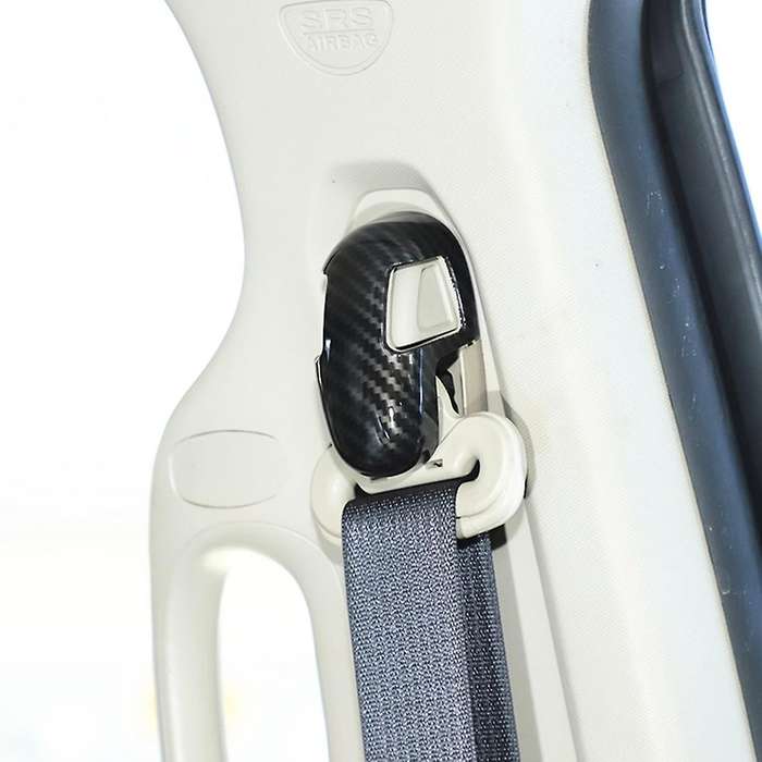Car Seat Belt Buckle Cover for Dodge Ram 2010-2017, Carbon Fiber