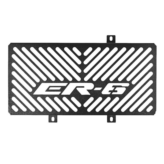 Stainless Steel Radiator Grille Guard for Kawasaki Er6n(black)