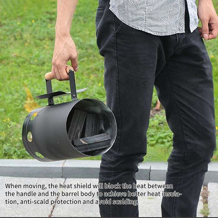 Outdoor Bbq Rack Tools Fire Chimney Starter Ignition Carbon Furnace