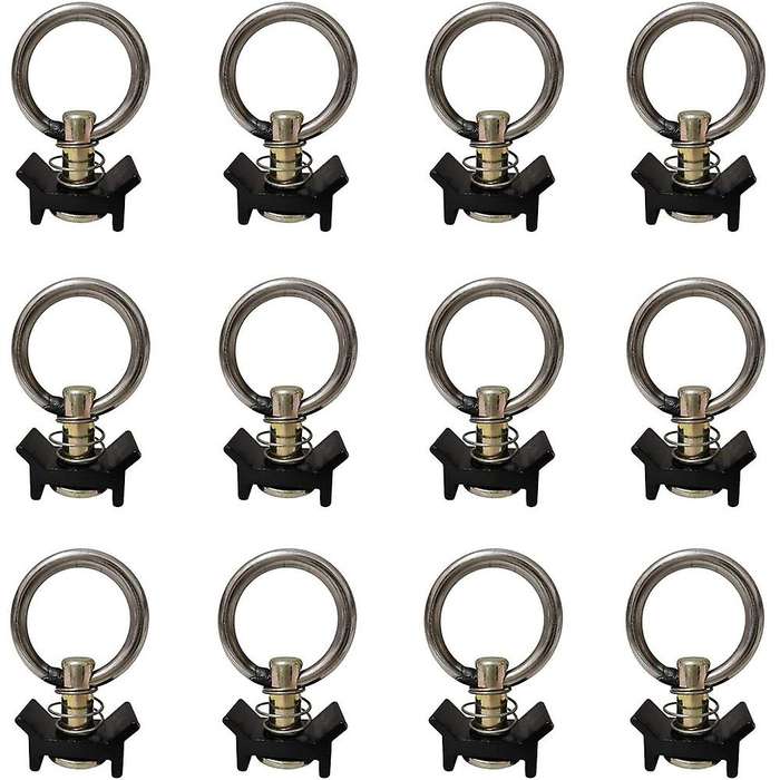 12 Pack L Track Single Stud Fitting for Airline Track Installation