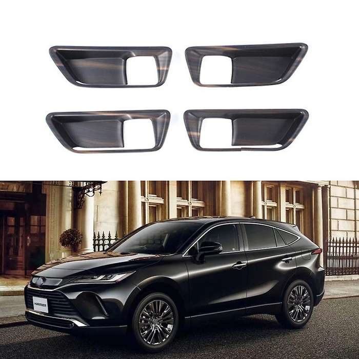 4pcs Car Inner Door Handle Cup Bowl Trims Cover Carbon