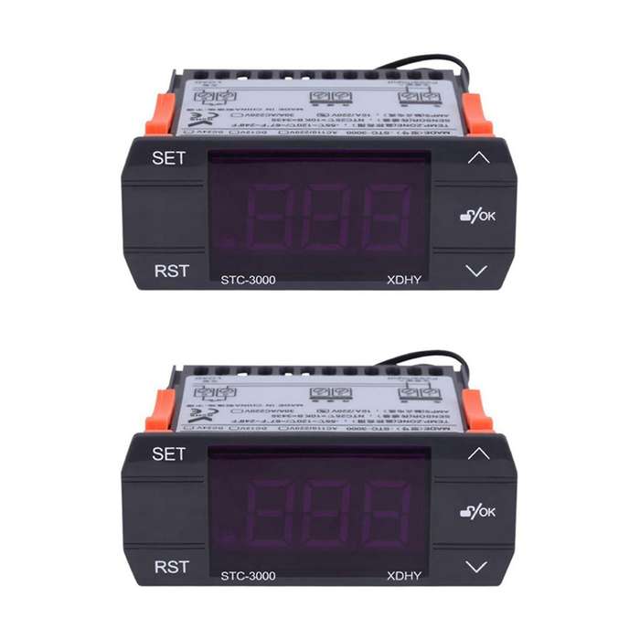 2x Stc-3000 Temperature Controller with Sensor Controlling Tool
