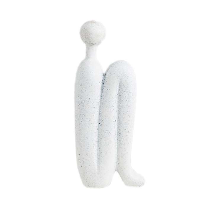 Abstract Round Head Figure Resin Sculpture Character European Style-b