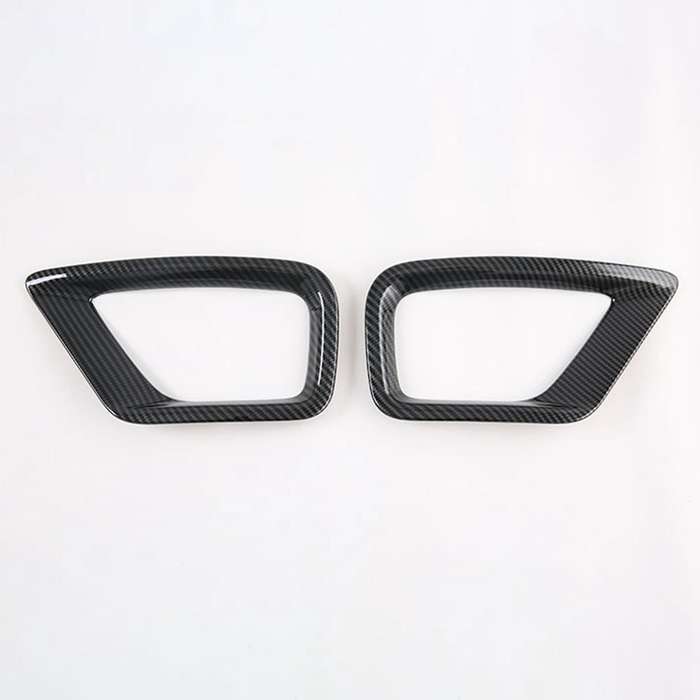 Rear Fog Lamp Frame Rear Fog Lamp Cover Chrome, Carbon Fiber