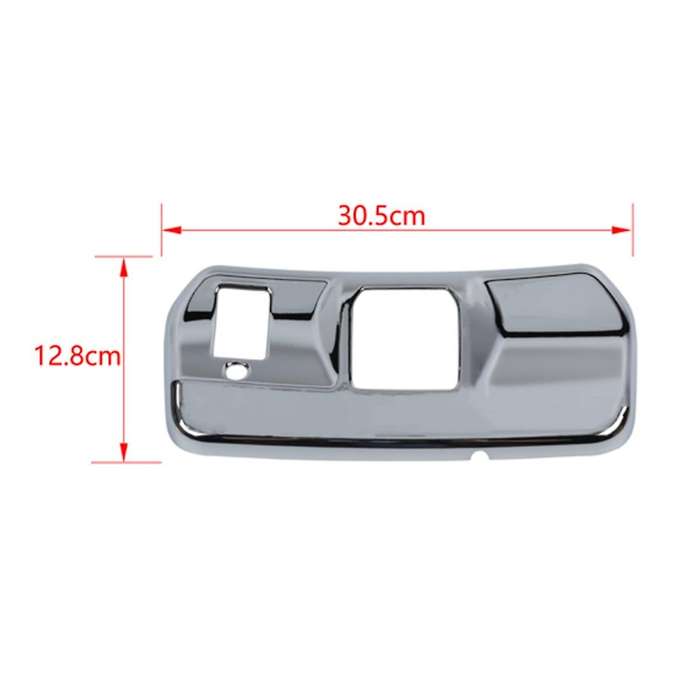 Rearview Mirror Base Panel for Ford F150 2021-2022, Abs Silver