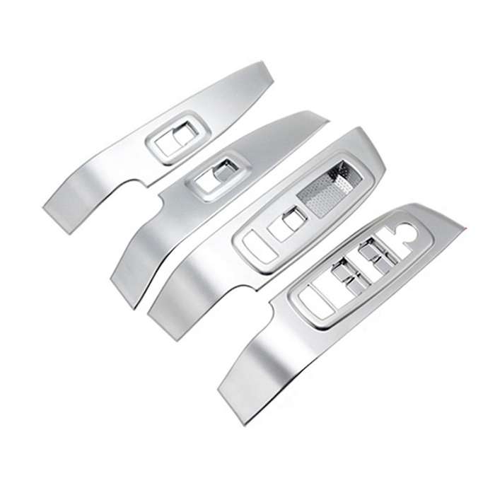 Window Lift Switch Panel Trim for Jeep Cherokee 2014-2021, Silver